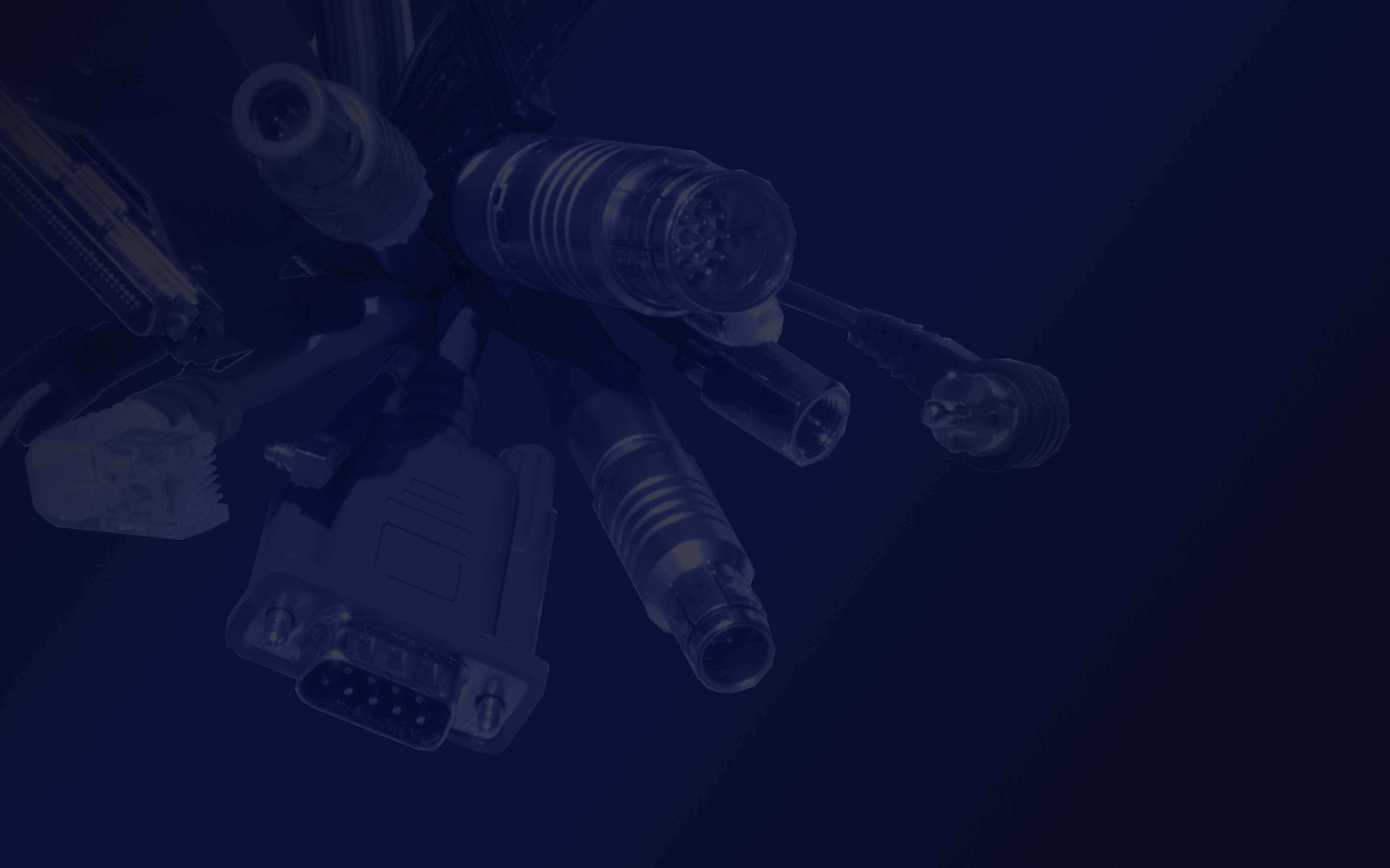 Collection of Selwyn Electronics connector cables in a splay formation